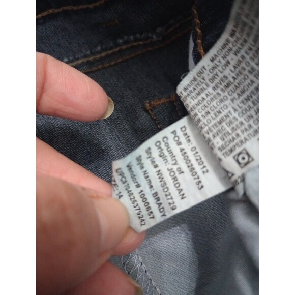 Nine West Jeans Average Capri  Size 14/31 Average Med Dark Denim - Picture 10 of 11